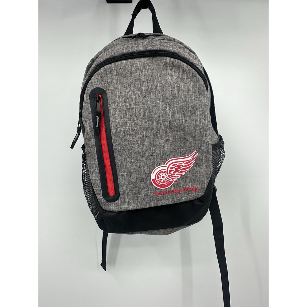 Detroit NHL Red Wings Backpack Heathered‎ Grey